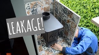 Woodburner and Leakages  Campervan Conversion [upl. by Dragone]