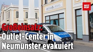 Verdächtige Gegenstände OutletCenter in Neumünster evakuiert [upl. by Idnahc]