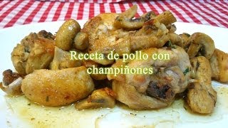 Receta fácil de pollo con champiñones [upl. by Pihc198]