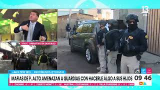 Alcalde Codina se refiere a amenazas a guardias por mafias de barberías  Tu Día  Canal 13 [upl. by Idnew]