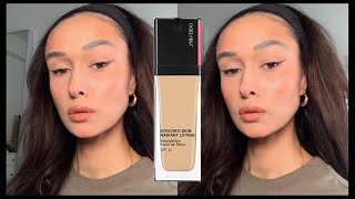 SHISEIDO SYNCHRO SKIN RADIANT LIFTING FOUNDATION Review [upl. by Adnalay]