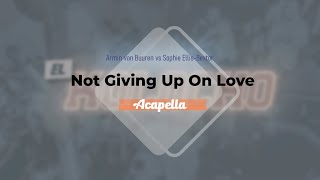 Armin van Buuren vs Sophie EllisBextor  Not Giving Up On Love Acapella [upl. by Wallinga]