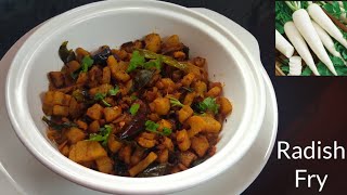 Radish Fry  Quick and Tasty Radish Fry Recipe  Mullangi Vepudu  Mooli Fry  Radish Fry Recipe [upl. by Plume]