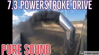 FORD POWERSTROKE 73 OBS 16030 injector test drive PURE SOUND [upl. by Leiso577]