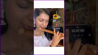 Mere Dholna Sargam Flute Cover By Aditi ✨ flute indian classical music icmtabla shorts [upl. by Pooley700]