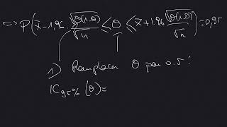 Intervalle de confiance pour une proportion [upl. by Enaed]