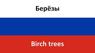 Берёзы  Birch trees Lyube in ENGLISH AND RUSSIAN [upl. by Fradin]