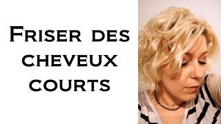 Coiffure Comment je frise mes cheveux courts différentes sortes de fer [upl. by Anirbak]