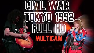 Guns n Roses  Civil War  Live Tokyo 1992 MULTICAM [upl. by Eceirahs]