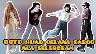 Inspirasi OOTD hijab celana cargo ala selebgramOOTD cewe hijab❕Link shopee di deskripsi box [upl. by Jacenta]