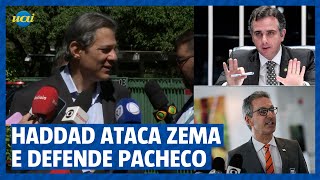 Haddad fala de Zema e sai em defesa de Pacheco por dívida de Minas Gerais [upl. by Maloy203]