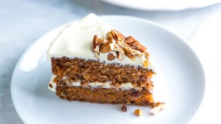 Easy Moist Carrot Cake Recipe [upl. by Suiradal754]