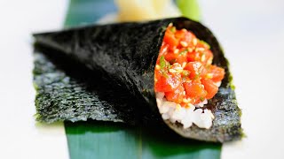 Recette  Temaki sushi au saumon [upl. by Colman]