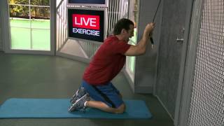 HOW TO DO Kneeling Abs Crunch With Resistance Bands [upl. by Apgar]