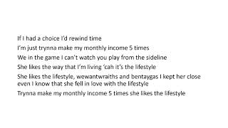 wewantwraiths  Lifestyle  lyrics [upl. by Irolam]