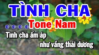 Tình Cha Karaoke Tone Nam Nhạc Sống Trữ Tình Dễ Hát Nhất  Karaoke Tuyển Chọn [upl. by Innep]