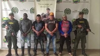 Capturan 39 miembros del clan Úsuga en Colombia [upl. by Niwrek590]