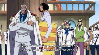 Aokiji and garp are shocked with luffy power English Sub [upl. by Ashlie]