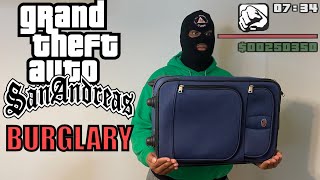 GTA San Andreas Burglary [upl. by Akinajnat]