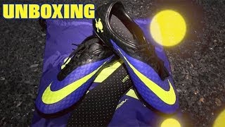 Nike Hypervenom Phantom Hyper Blue  Volt Black UNBOXING  NEW Football Boots 2014  by 10BRA [upl. by Kall]