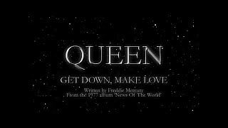 Queen  Get Down Make Love Official Lyric Video [upl. by Easton340]