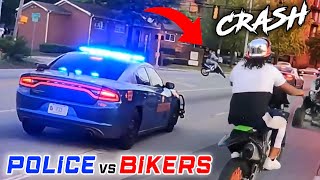 BIKERS VS COPS  Best Motorcycle Police Chase Compilation 2024 [upl. by Gnep]