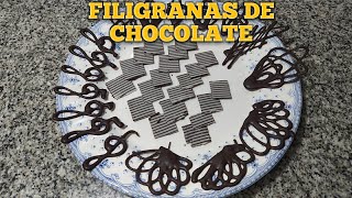 Como hacer FILIGRANAS de chocolate [upl. by Pettiford475]