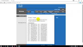 How to configur router linksys  How to allow user by filter mac address [upl. by Joann]