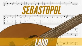 F Collado  Sebastopol Tutorial Laúd y Bandurria con Partitura Cifrada [upl. by Mackoff]