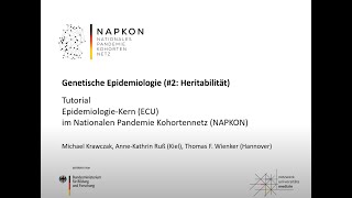 ECU Tutorial Genetische Epidemiologie Heritabilität [upl. by Olpe]