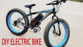 DIY Electric Bike 40kmh Using 350W Reducer Brushless Motor [upl. by Otrebla]