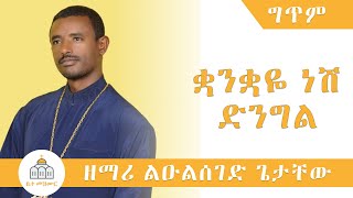 ቋንቋዬ ነሽ  ዘማሪ ልዑልሰገድ ጌታቸው  Quanquaye Nesh  Zemari Lulseged Getachew Lyrics [upl. by Kcirtemed]