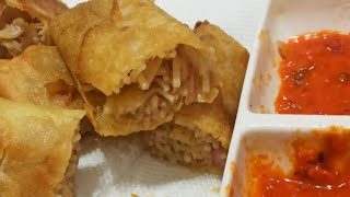 instant spring rolls Noodles  Noodlestrending food viral food [upl. by Pinebrook]