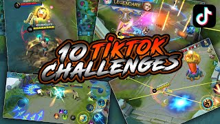 10 VIRAL TIKTOK MOBILE LEGENDS CHALLENGES  quotChallenge Acceptedquot  MLBB [upl. by Ragg]