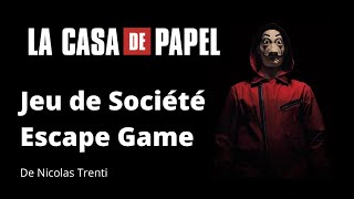 On teste le Jeu de Société Escape Game Casa De Papel [upl. by Aidualk]