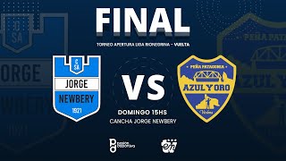 🔴 JORGE NEWBERY  PEÑA AZUL Y ORO  EN VIVO  FINAL VUELTA TORNEO APERTURA LIGA RIONEGRINA [upl. by Anitsua335]