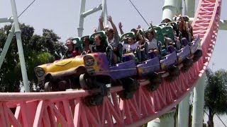 Xcelerator Roller Coaster Front Seat POV  Knotts Berry Farm [upl. by Aysa820]