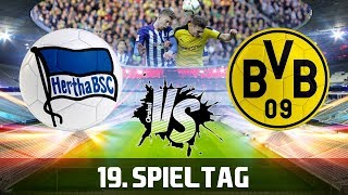 HERTHA BSC vs BORUSSIA DORTMUND 11  Orakel 19 Spieltag [upl. by Binah]