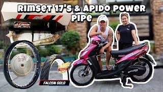 RIMSET 17S amp APIDO POWER PIPE  MIO SPORTY  SOULTY  THAILAND [upl. by Middleton]