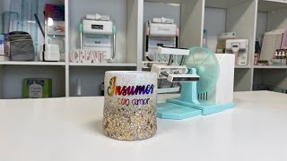 TAZA CON RESINA ¡PROBAMOS LA SPIN IT PRO [upl. by Immij156]