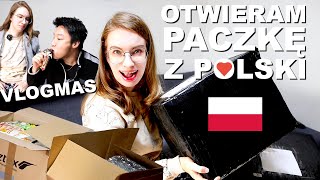 OTWIERAM PACZKĘ Z POLSKI Zamówienie i prezenty z Polski dotarły do Korei 🎁  VLOGMAS 2022 [upl. by Ycak585]