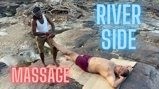 Hogenakkal falls massageindian massagehogenakkal massage asmr [upl. by Nodarse]