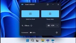 Windows 11 will soon use your Android Phone as a Webcam [upl. by Nwatna275]