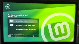 Custom theme GRUB boot menu Linux Mint  Windows 10 [upl. by Viole]