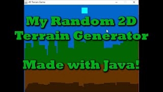 My Random 2D Terrain Generator Made in Java [upl. by Nerine587]