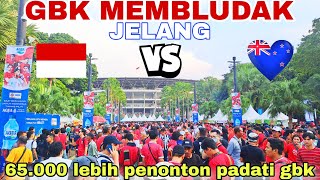 Situasi Terkini GBKJelang Indonesia VS Australia Di Gelora Bung Karno [upl. by Yuht]