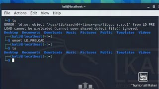 Kali Linux ERROR ldso object usrlibaarch64linuxgnu Problem In Android Solved [upl. by Ayyidas140]