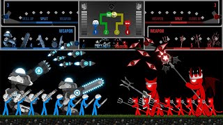 Stickman Tournament  War of Tribes Fast Mode  Marble amp Ragdoll battle [upl. by Nereil]