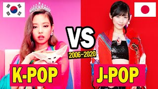 KPOP VS JPOP 20062020 KOREA VS JAPAN  KPOP VS POP VS JPOP evolution [upl. by Drwde]