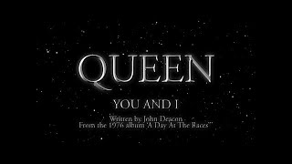 Queen  You and I Official Lyric Video [upl. by Strohl679]